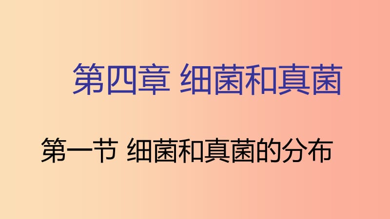 内蒙古鄂尔多斯市达拉特旗八年级生物上册 5.4.1细菌和真菌的分布课件 新人教版.ppt_第1页