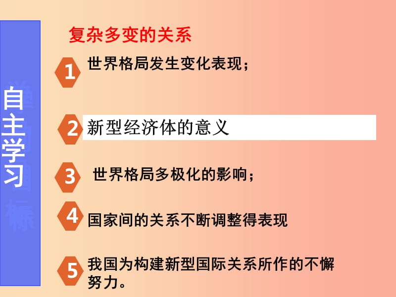 九年级道德与法治下册 第一单元 我们共同的世界 第一课 同住地球村 第2框《复杂多变的关系》课件 新人教版.ppt_第3页