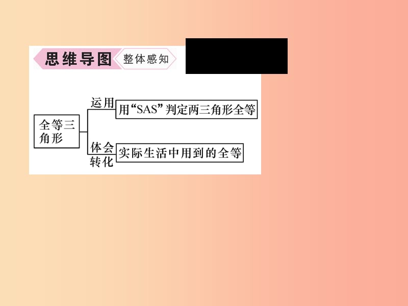 八年级数学上册 第12章 全等三角形 12.2 三角形全等的判定 第2课时 用“SAS”征三角形全等习题 新人教版.ppt_第3页