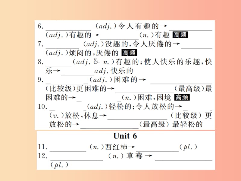 山东省2019年中考英语总复习 第一部分 系统复习 成绩基石 七上 第2讲 Unit 5-9课件.ppt_第3页