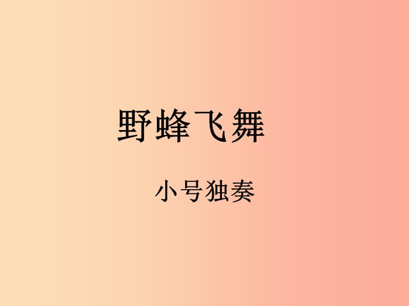 七年级音乐下册 第二单元《野蜂飞舞》课件 湘艺版.ppt_第1页