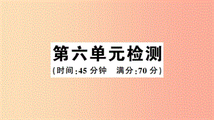 2019年春八年級歷史下冊 第六單元 科技文化與社會生活檢測習題課件 新人教版.ppt