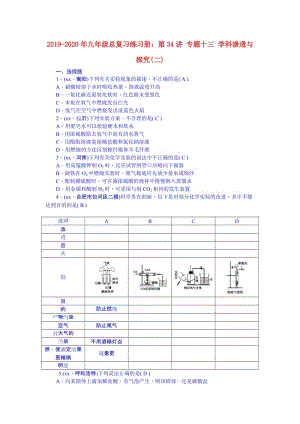 2019-2020年九年級(jí)總復(fù)習(xí)練習(xí)冊(cè)：第34講 專(zhuān)題十三 學(xué)科滲透與探究(二).doc