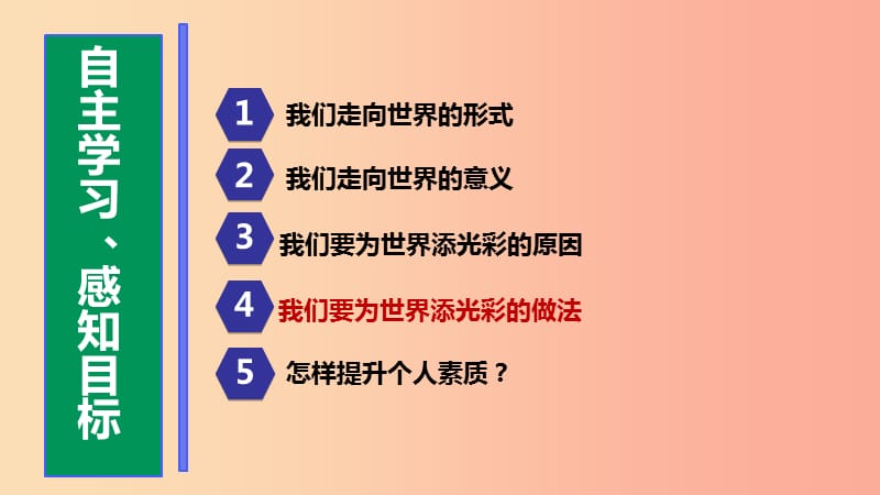 九年级道德与法治下册 第三单元 走向未来的少年 第五课 少年的担当 第1框《走向世界大舞台》课件 新人教版.ppt_第3页