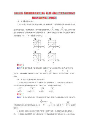 2019-2020年高考物理總復(fù)習(xí) 第4章 第4課時(shí) 萬(wàn)有引力定律與天體運(yùn)動(dòng)分組訓(xùn)練（含解析）.doc