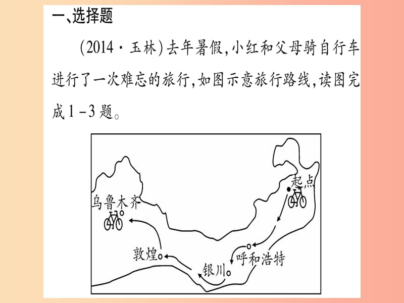 广西2019年中考地理总复习 八下 第8章 西北地区习题课件.ppt_第2页