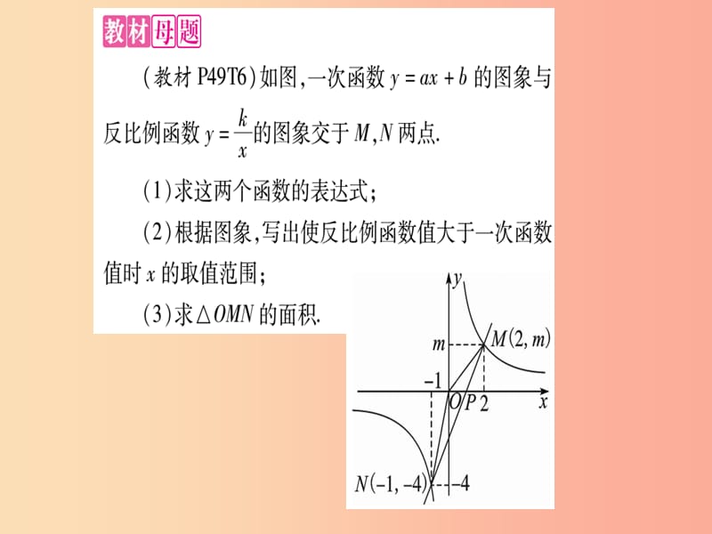 九年级数学上册 第21章 二次函数与反比例函数 教材回归 反比例函数与一次函数的综合应用作业课件 沪科版.ppt_第2页