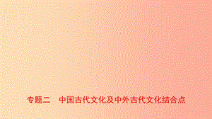 河南省2019年中考歷史專題復(fù)習(xí) 專題二 中國古代文化及中外古代文化結(jié)合點課件.ppt