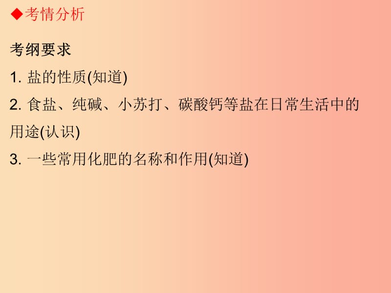 广东省2019年中考化学复习 第一部分 身边的化学物质 第八节 盐和化肥课件.ppt_第2页