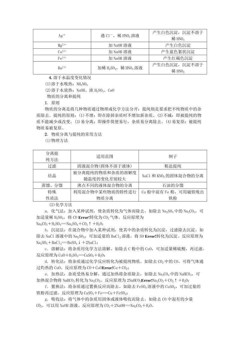 2019-2020年中考化学 教材知识梳理 模块五 科学探究 课时21 物质的检验.doc_第3页