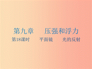 江蘇省2019年中考物理 第18課時(shí) 平面鏡 光的反射復(fù)習(xí)課件.ppt