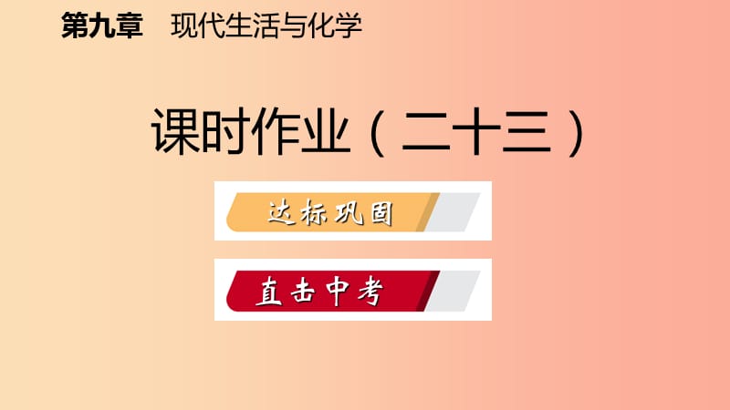 九年级化学下册第九章现代生活与化学9.4化学物质与降课时作业二十三课件新版粤教版.ppt_第2页