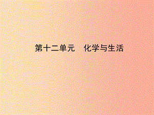 山東省臨沂市2019年中考化學(xué)復(fù)習(xí) 第十二單元 化學(xué)與生活課件.ppt