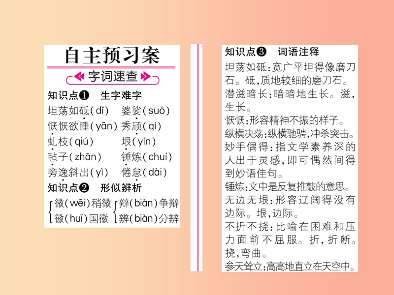 2019年八年级语文上册第四单元14白杨礼赞习题课件新人教版.ppt_第2页