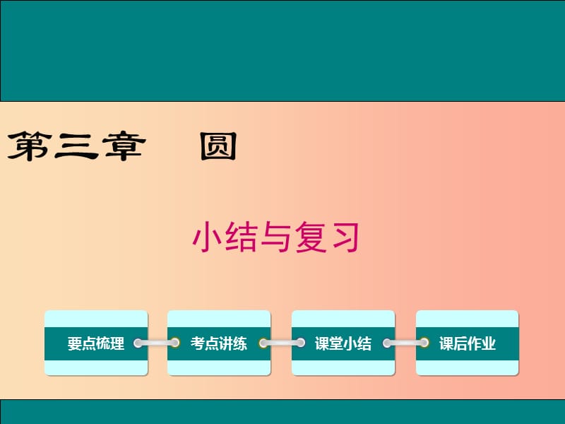 2019春九年级数学下册第三章圆小结与复习教学课件（新版）北师大版.ppt_第1页