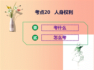 2019中考道德與法治二輪復習 考點20 人身權利課件.ppt