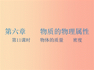 江蘇省2019年中考物理 第11課時(shí) 物體的質(zhì)量 密度復(fù)習(xí)課件.ppt