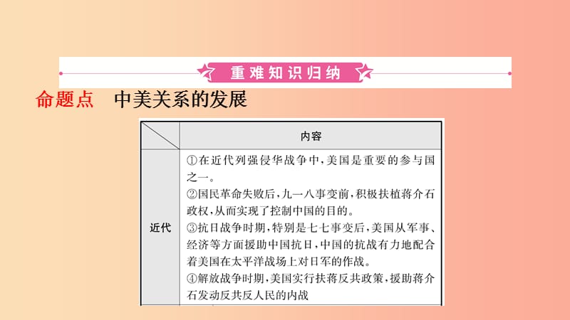 山东省泰安市2019年中考历史一轮复习 第十三单元 祖国统一与外交成就课件.ppt_第2页