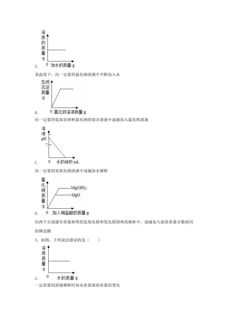 2019-2020年中考化学溶质的质量分数1复习题.doc_第2页