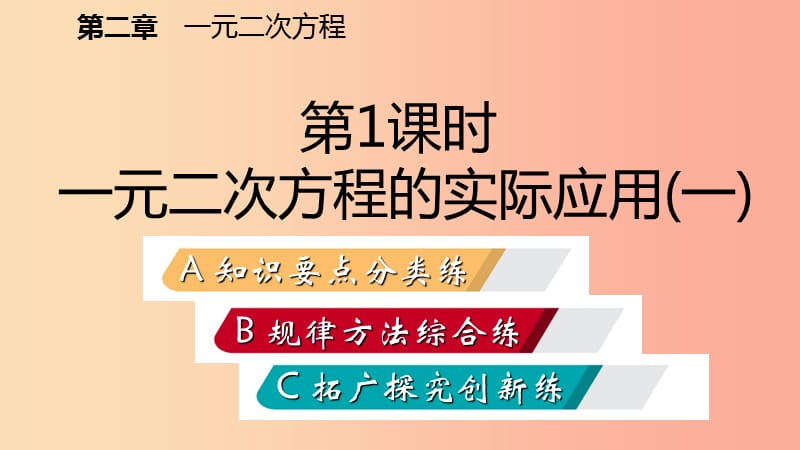 九年级数学上册第二章一元二次方程6应用一元二次方程第1课时一元二次方程在实际问题中的应用（一）习题.ppt_第2页