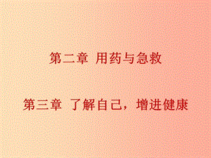 2019年中考生物總復(fù)習(xí) 第八單元 第三章 了解自己 增進健康 第二章 用藥與急救課件.ppt