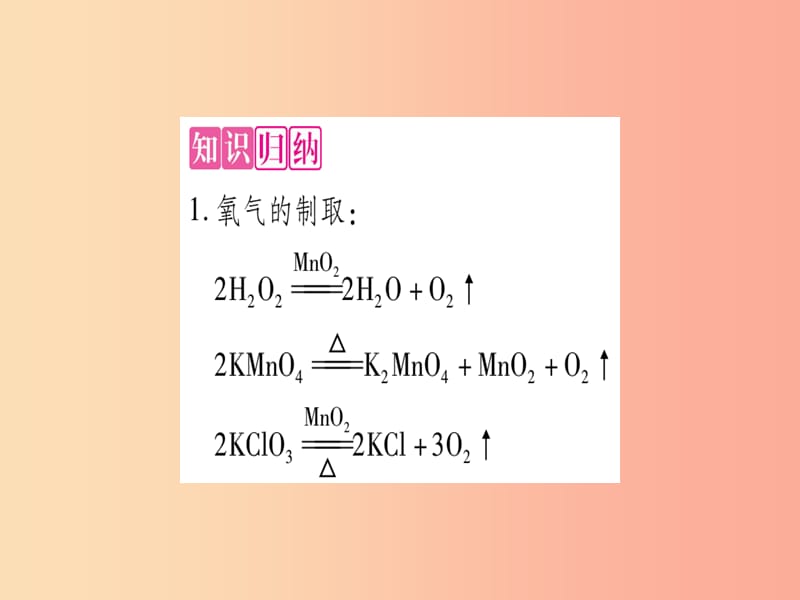 2019年秋九年级化学全册第6单元燃烧与燃料小专题四实验室常见气体的制取习题课件新版鲁教版.ppt_第2页