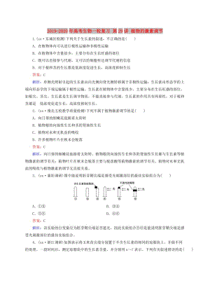 2019-2020年高考生物一輪復(fù)習(xí) 第29講 植物的激素調(diào)節(jié).doc