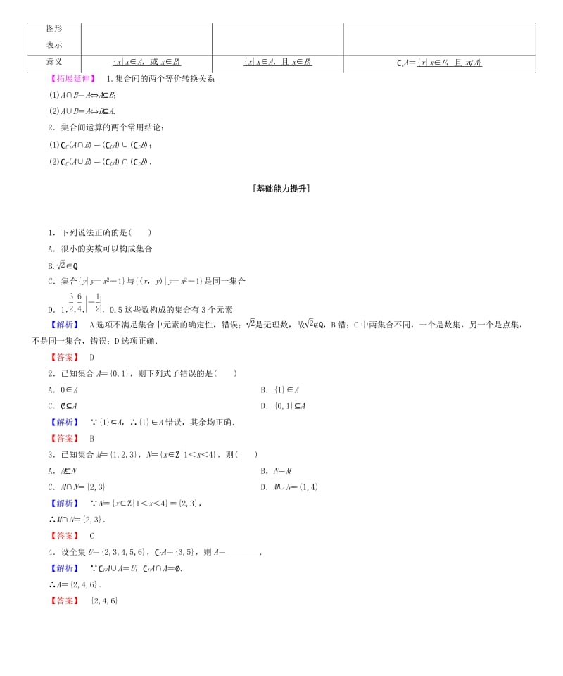 2019-2020年高考数学大一轮复习 第1章 集合与常用逻辑用语学案 文 新人教版.doc_第2页