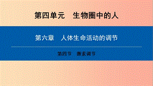 2019年七年級生物下冊 第四單元 第六章 第四節(jié) 激素調(diào)節(jié)課件 新人教版.ppt