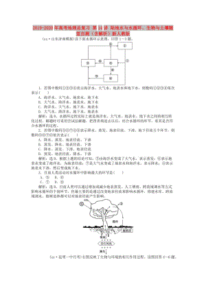 2019-2020年高考地理總復(fù)習(xí) 第14講 陸地水與水循環(huán)、生物與土壤隨堂自測(cè)（含解析）新人教版.doc
