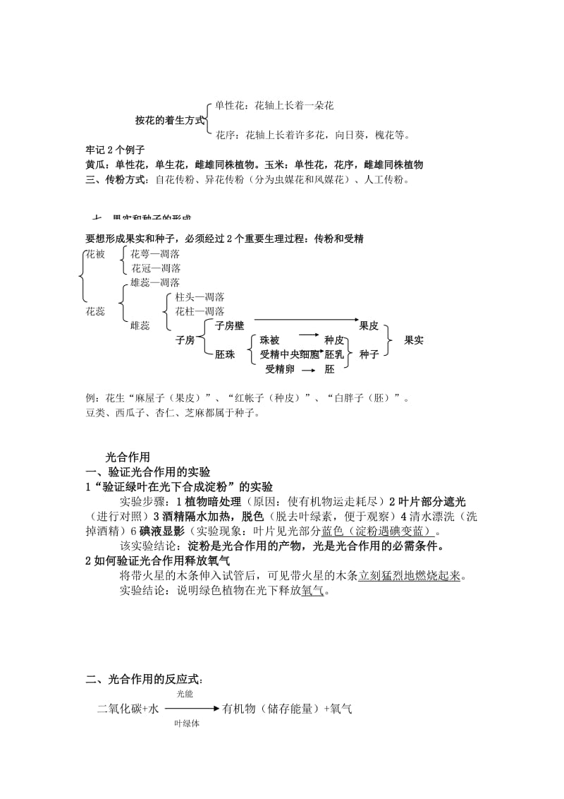 2019-2020年九年级生物复习：题四 生物圈中的绿色开花植物.doc_第3页