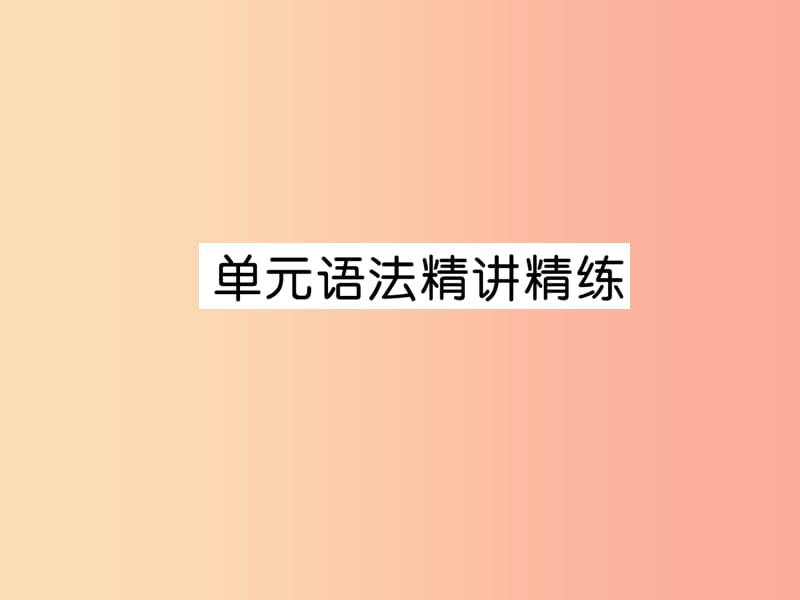 2019年秋七年级英语上册 Starter Units 1-3 语法精讲精练课件 新人教版.ppt_第1页