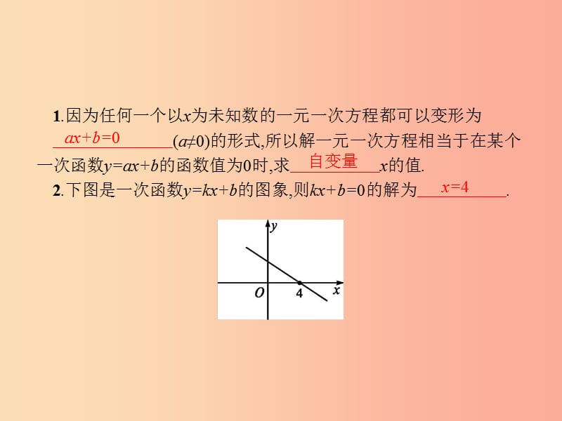 八年级数学下册第十九章一次函数19.2一次函数19.2.3一次函数与方程不等式第1课时一次函数与一元一次方程.ppt_第3页