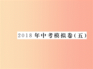 九年級(jí)語(yǔ)文下冊(cè) 模擬卷五課件 語(yǔ)文版.ppt