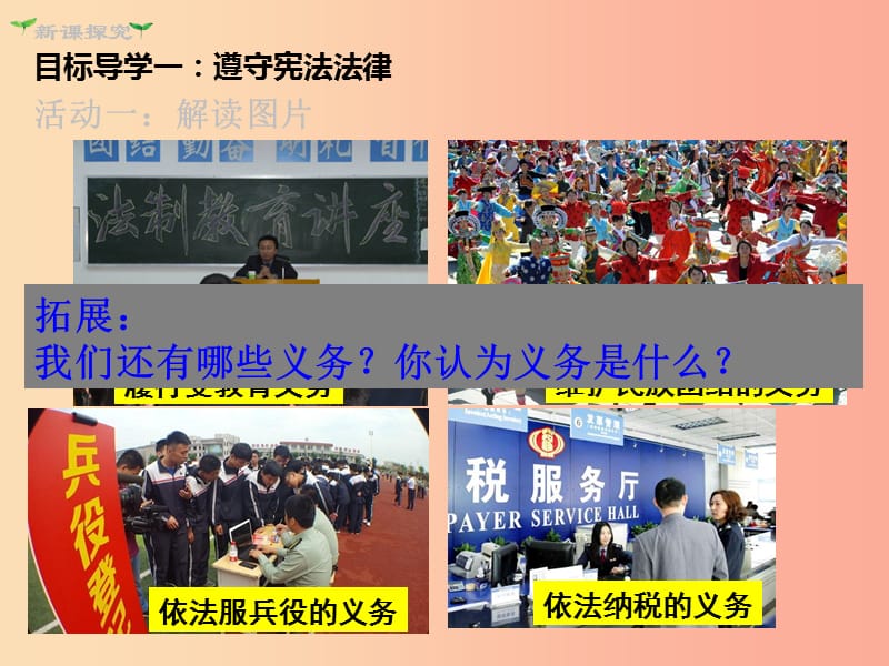 八年级道德与法治下册 第二单元 理解权利义务 第四课 公民义务 第1框 公民基本义务课件 新人教版 (2).ppt_第3页