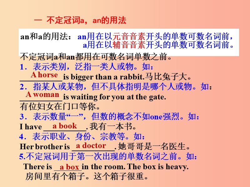 江苏省苏州市昆山市中考英语二轮专项复习 冠词课件.ppt_第3页