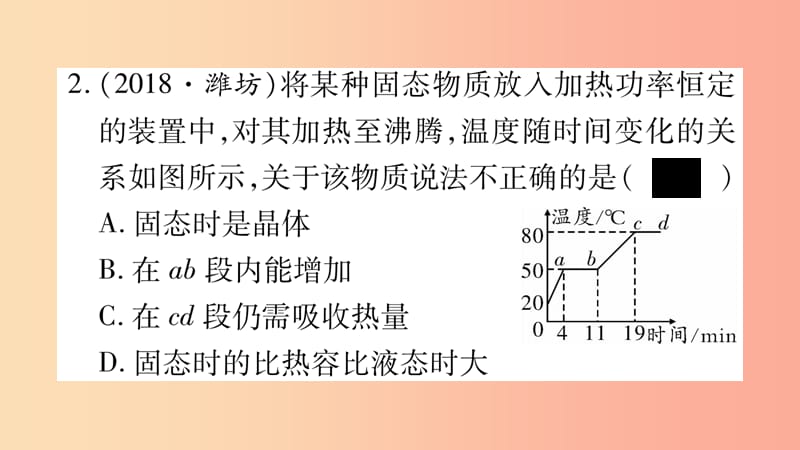 2019年中考物理 第03讲 物态变化教材课后作业课件.ppt_第3页