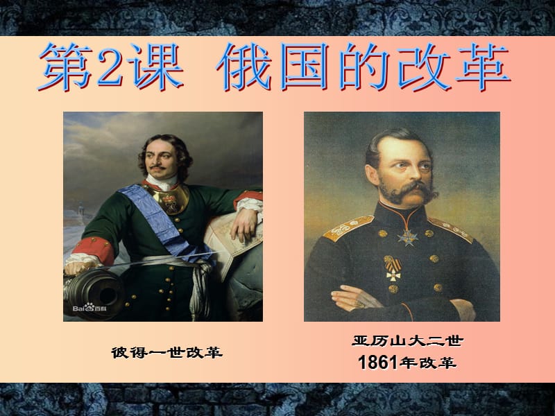 九年级历史下册第1单元殖民地人民的反抗与资本主义制度的扩展第2课俄国的改革课件2新人教版.ppt_第2页