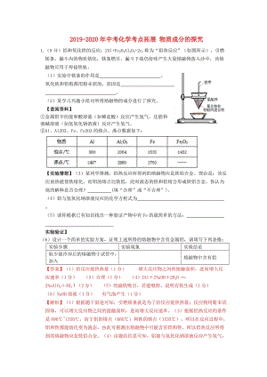 2019-2020年中考化學考點拓展 物質成分的探究.doc