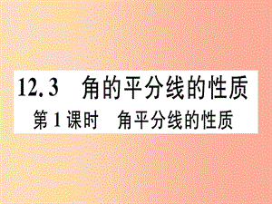 八年級(jí)數(shù)學(xué)上冊(cè) 12《全等三角形》12.3 角的平分線的性質(zhì) 第1課時(shí) 角平分線的性質(zhì)習(xí)題講評(píng)課件 新人教版.ppt