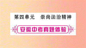 安徽省2019屆中考道德與法治總復(fù)習(xí) 八下 第4單元 崇尚法治精神考點(diǎn)突破課件.ppt