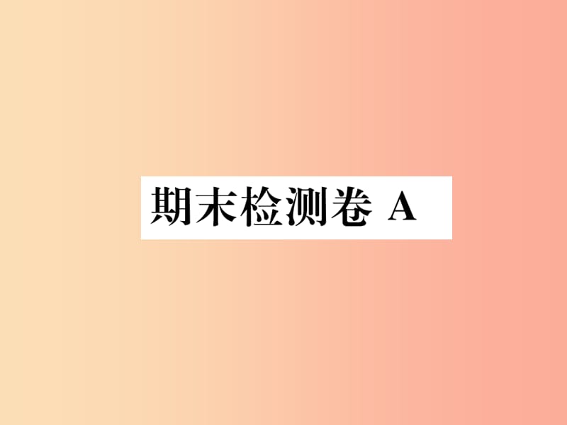 八年级语文下册 期末测试卷A课件 苏教版.ppt_第1页