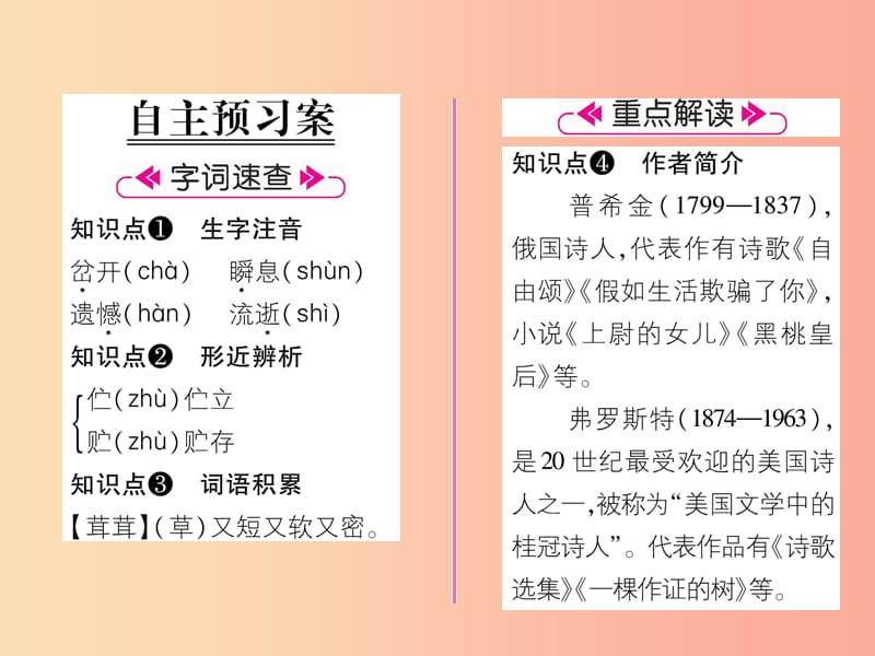 2019年九年级语文上册 4 外国诗二首课件 语文版.ppt_第2页