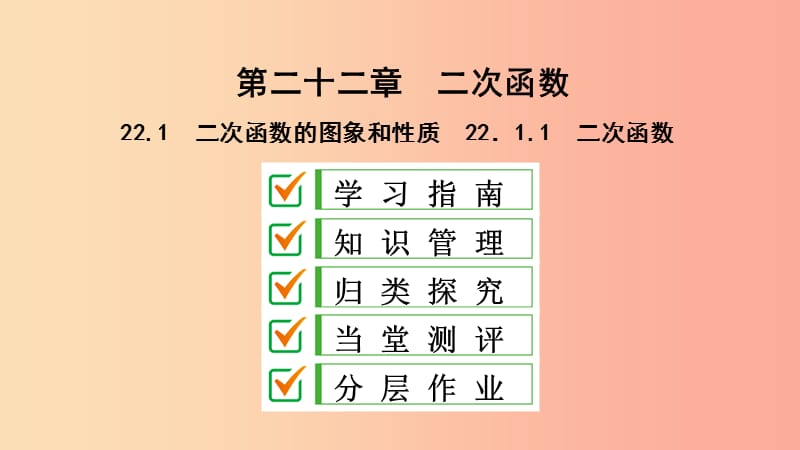 九年级数学上册 第22章 二次函数 22.1 二次函数的图象和性质 22.1.1 二次函数课件 新人教版.ppt_第1页