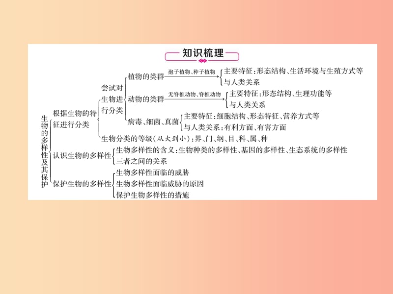 2019年八年级生物上册 专题3 生物的多样性及其保护练习课件 新人教版.ppt_第2页