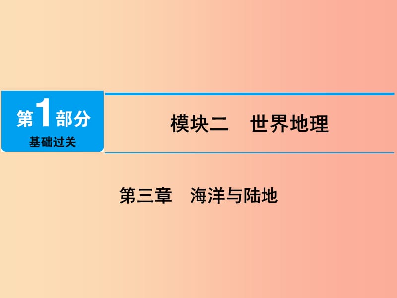 江西省2019届中考地理 第三章 海洋与陆地课件.ppt_第1页