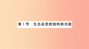 廣西省玉林市2019年八年級生物下冊 第八單元 第23章 第3節(jié) 生態(tài)系統(tǒng)的結(jié)構(gòu)和功能（第1課時）課件 北師大版.ppt