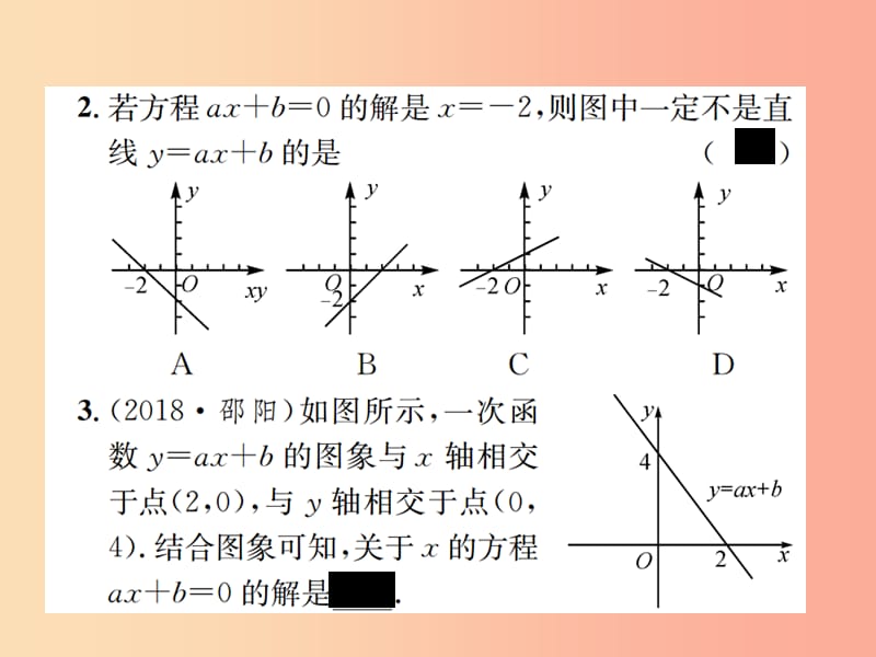 2019八年级数学下册第十九章一次函数19.2一次函数19.2.3一次函数与方程不等式课件 新人教版.ppt_第3页