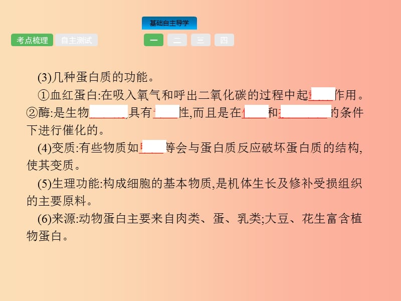 中考化学总复习优化设计第一板块基础知识过关第十二单元化学与生活课件.ppt_第3页