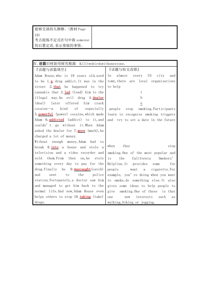 2019-2020年高考英语一轮复习Module2NoDrugs预习案外研版必修.doc_第3页